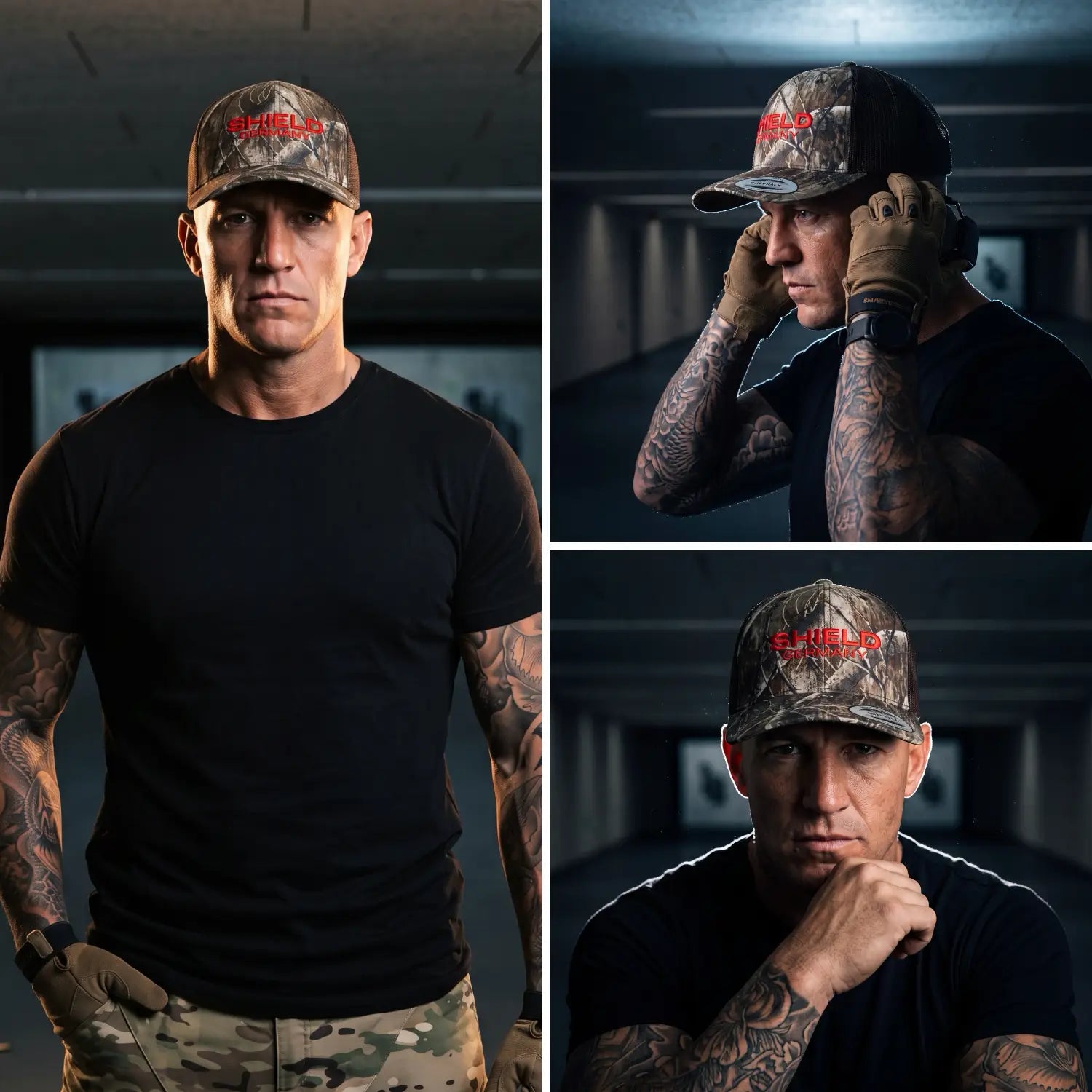 SHIELD Germany - Snapback Cap - Real Tree Camo