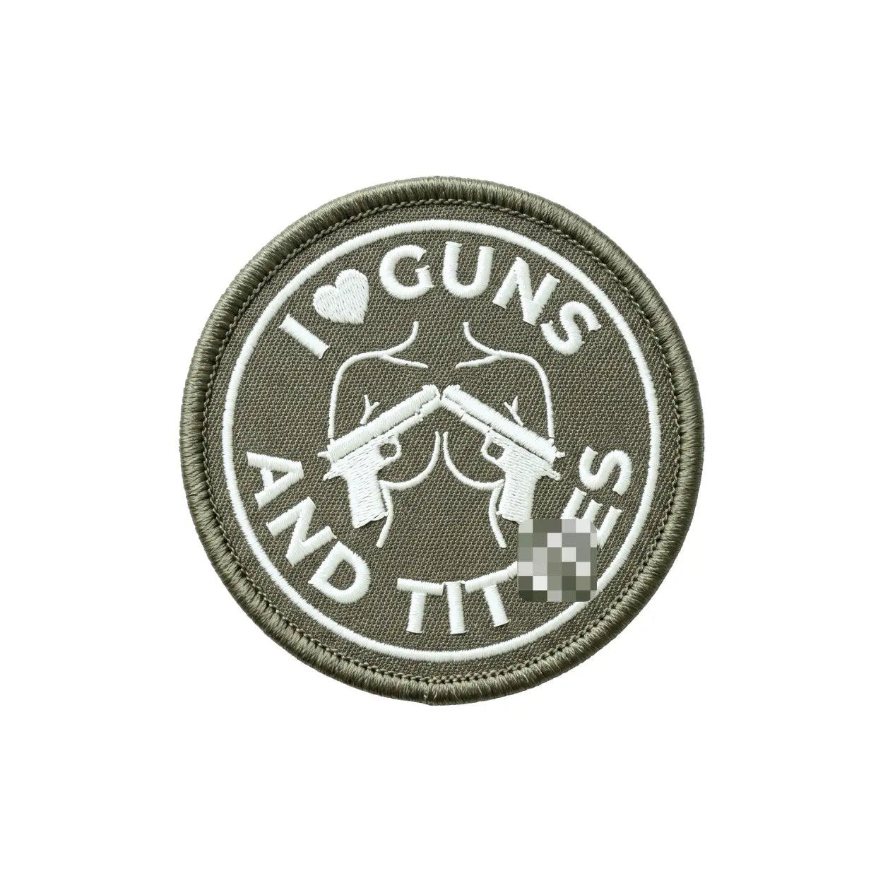Stick Patch „I love Guns and Titt*es“
