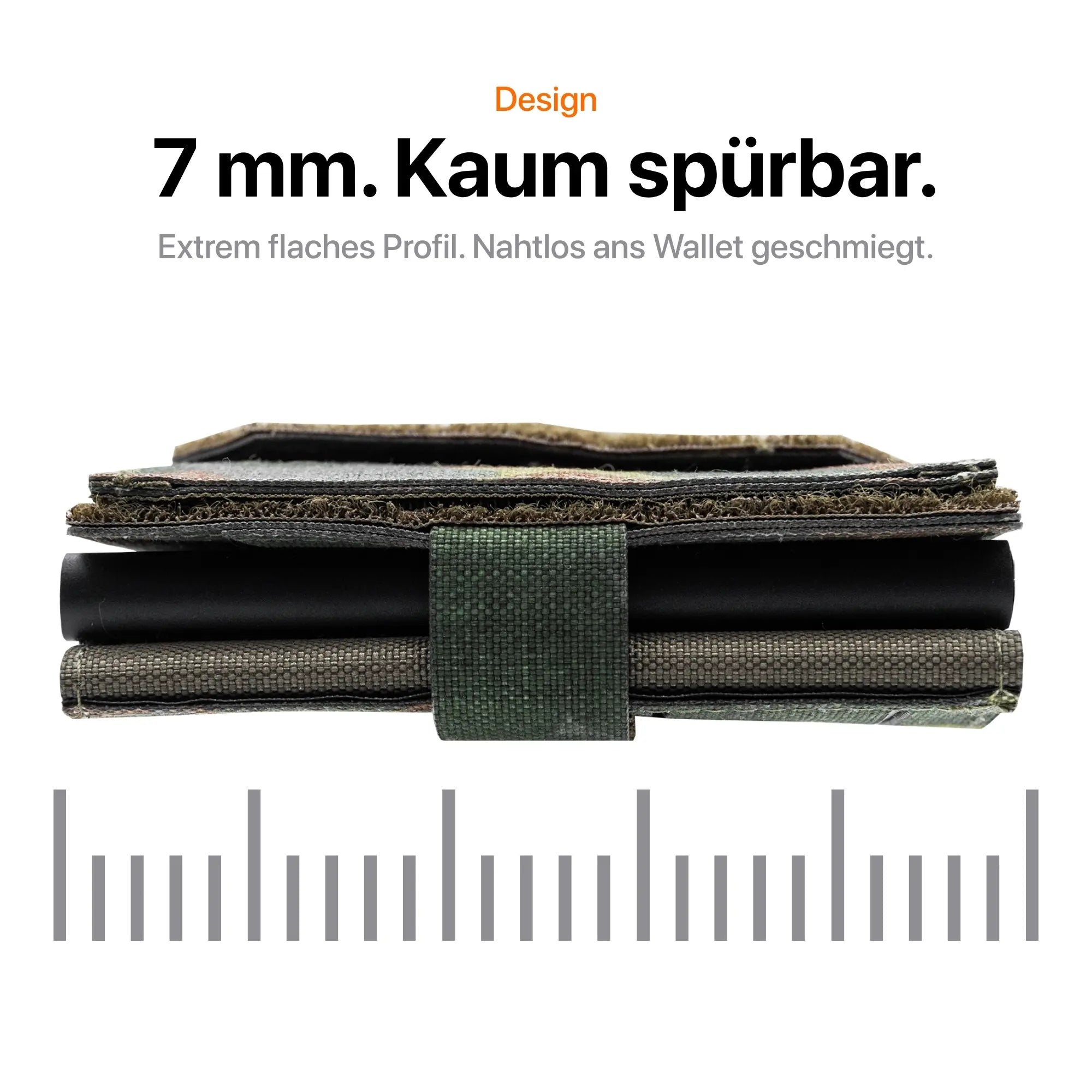 Tactical Wallet Münzfach - 5-Farben Flecktarn