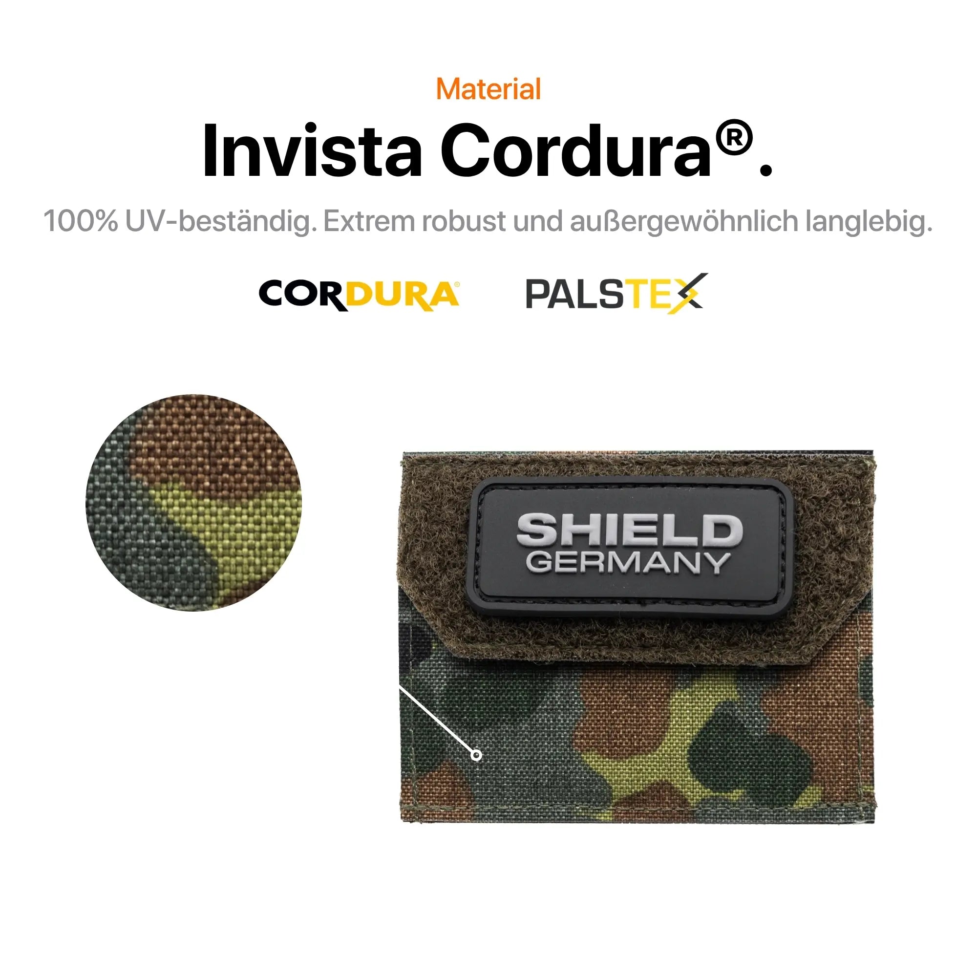 Tactical Wallet Münzfach - 5-Farben Flecktarn