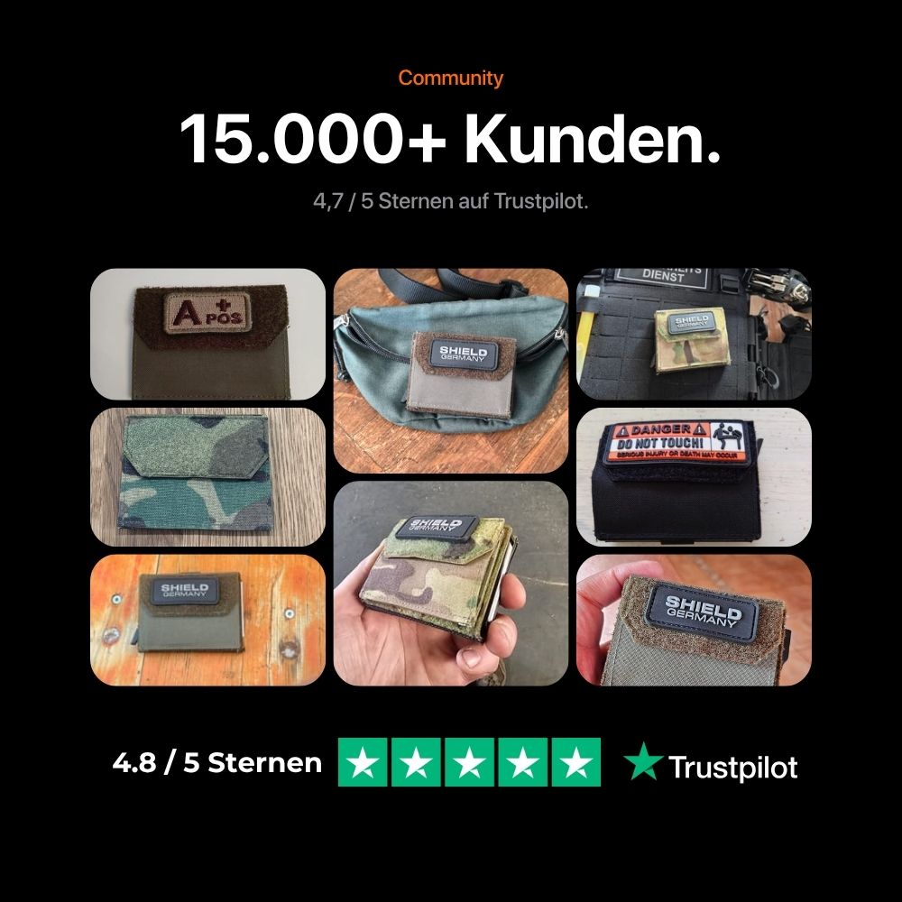 Tactical Wallet Münzfach - 5-Farben Flecktarn