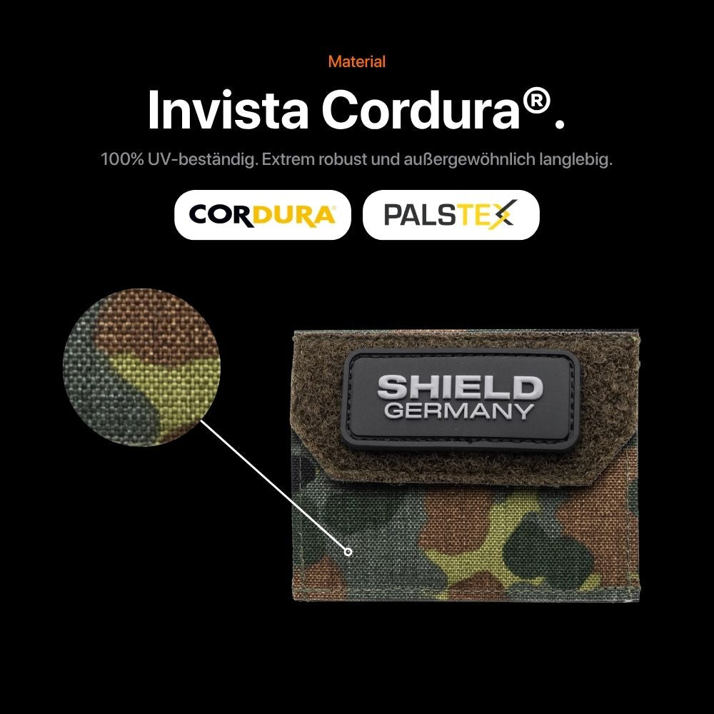 Tactical Wallet Münzfach - 5-Farben Flecktarn
