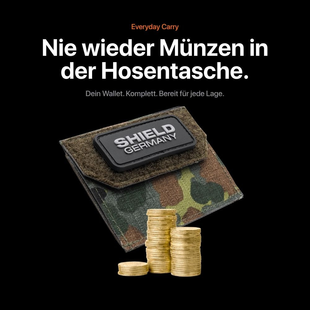 Tactical Wallet Münzfach - 5-Farben Flecktarn