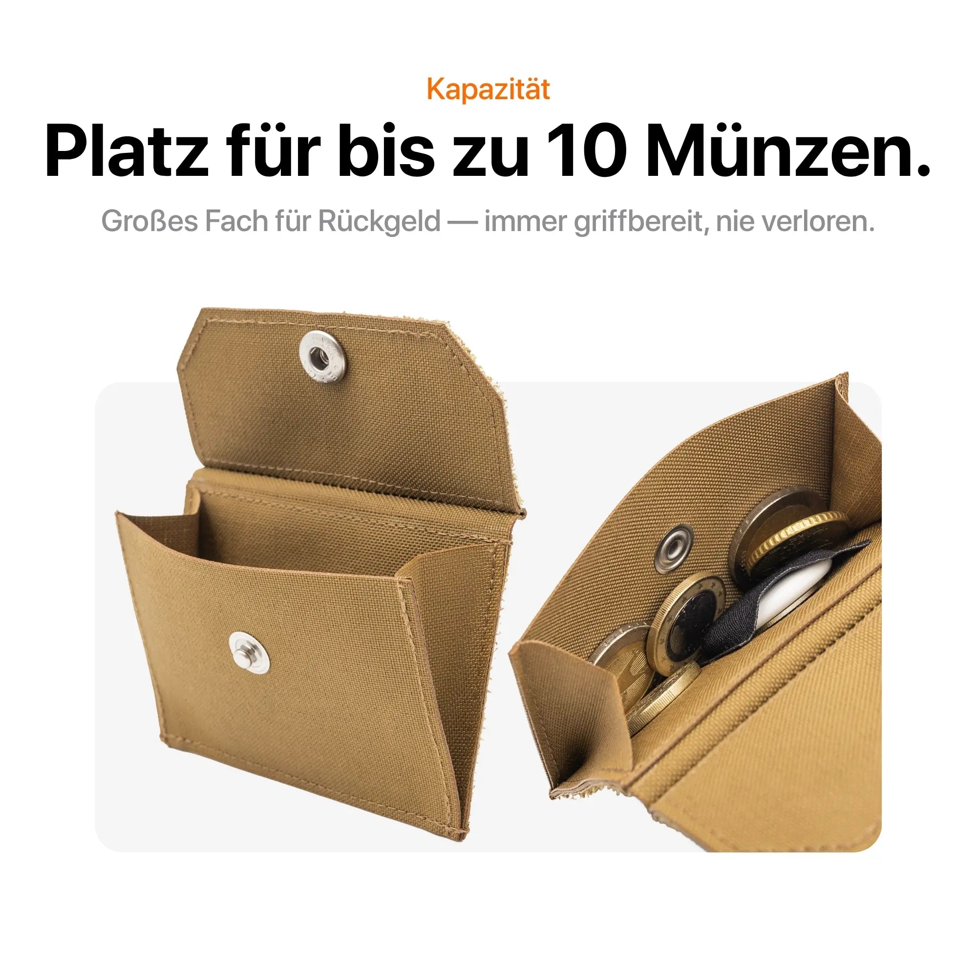 Tactical Wallet Münzfach - Coyote