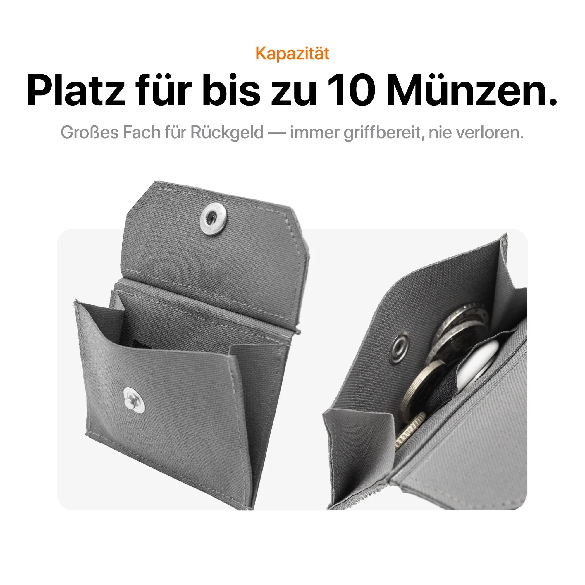 Tactical Wallet Münzfach - Wolfgrey
