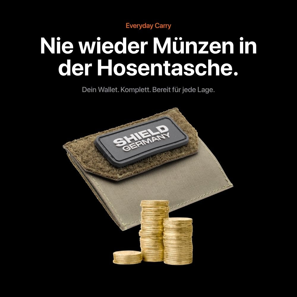 Tactical Wallet Münzfach - Steingrau Oliv