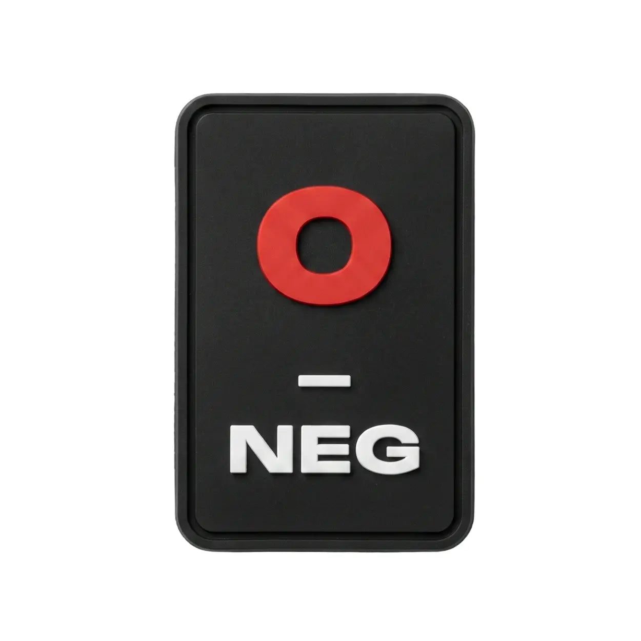 Rubberpatch Blutgruppe 0- (NEG)