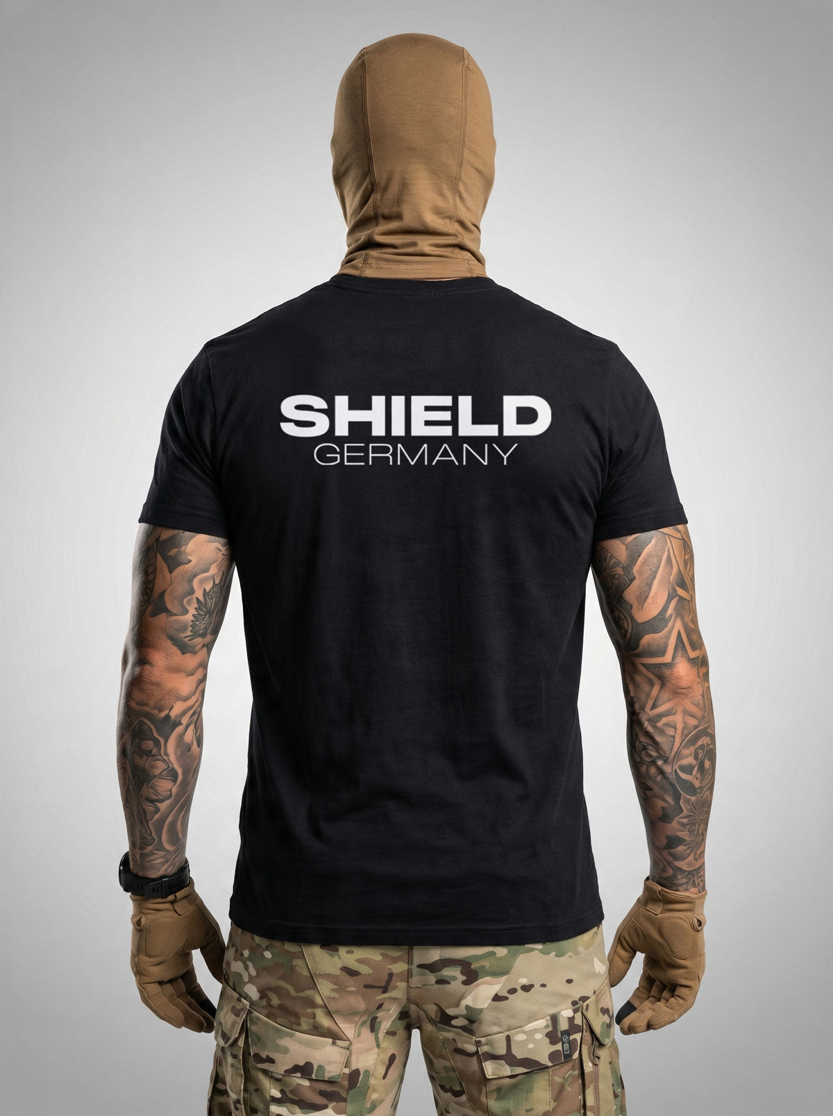 SHIELD Germany Logo T-Shirt - Schwarz