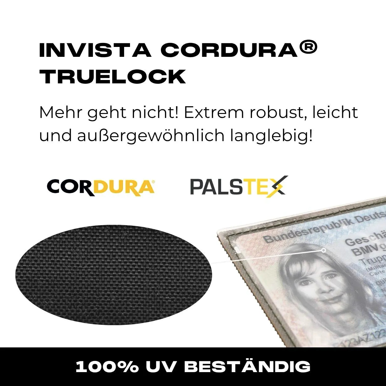 Ausweisfach mit Hakenklett in Steingrau Oliv