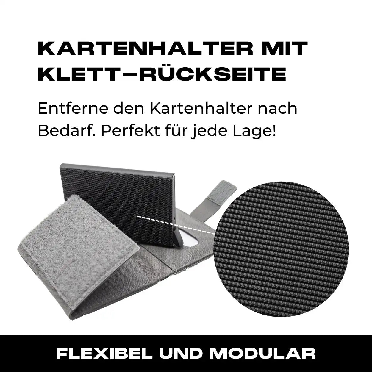 Tactical Wallet inkl. 3x Patch + Münzfach - Wolfgrey