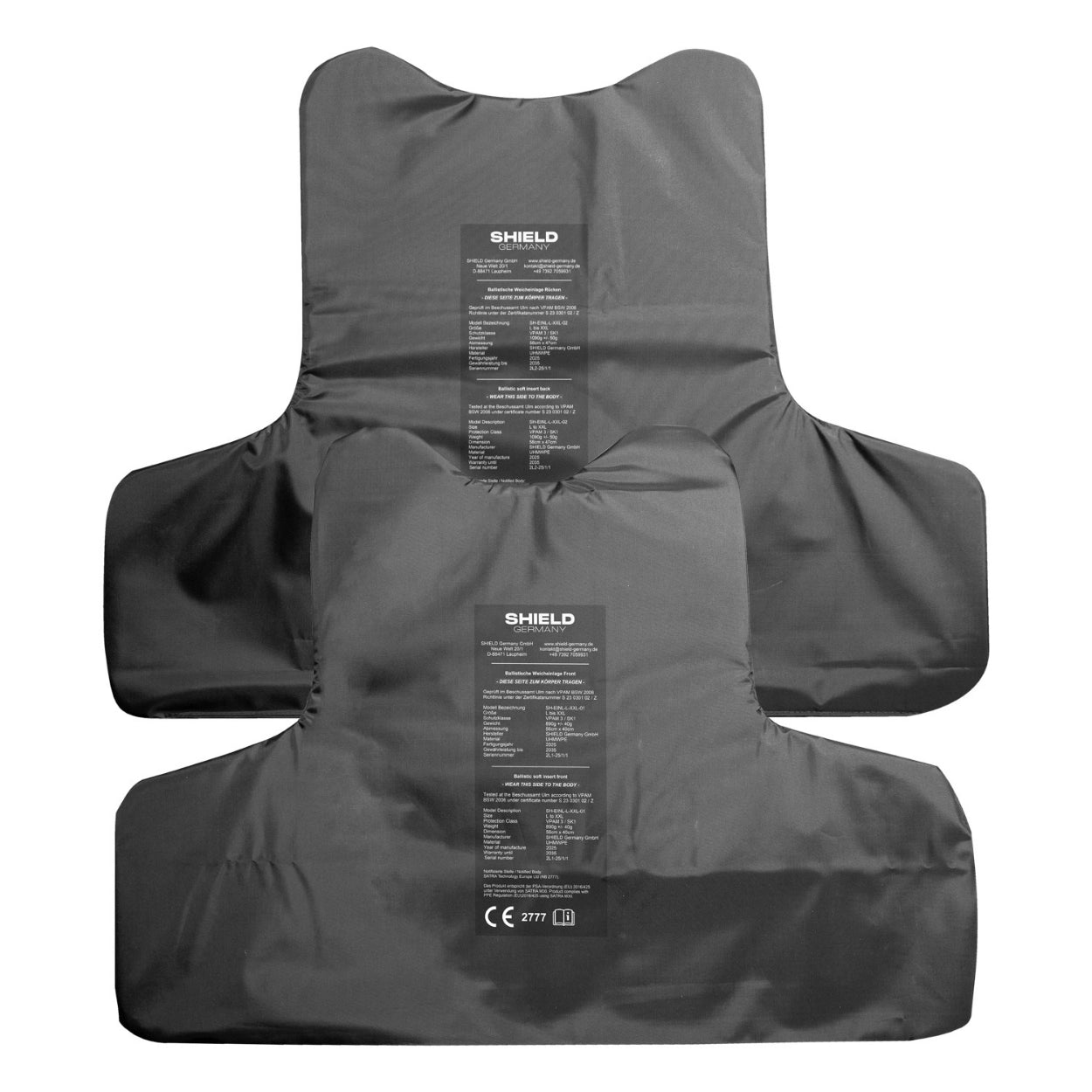 SK1 / VPAM3 Weicheinlagen Paar inkl. Stich- & Splitterschutz