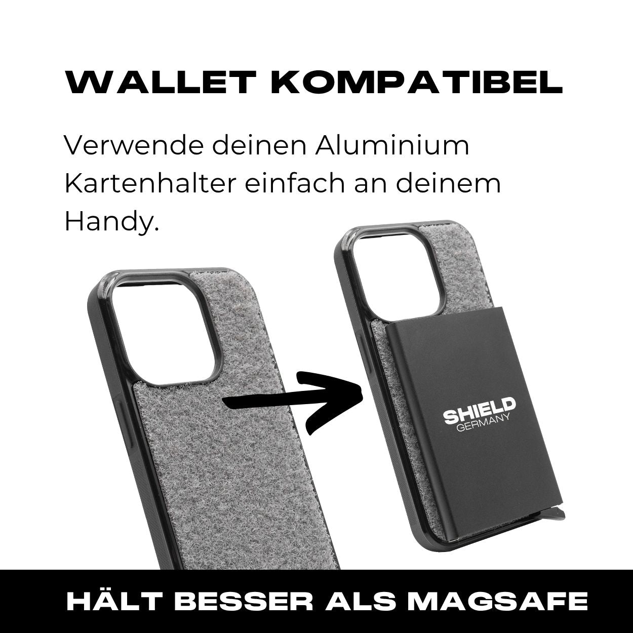 Tactical Case mit Wolfgrey Flauschklett - iPhone 15 Reihe