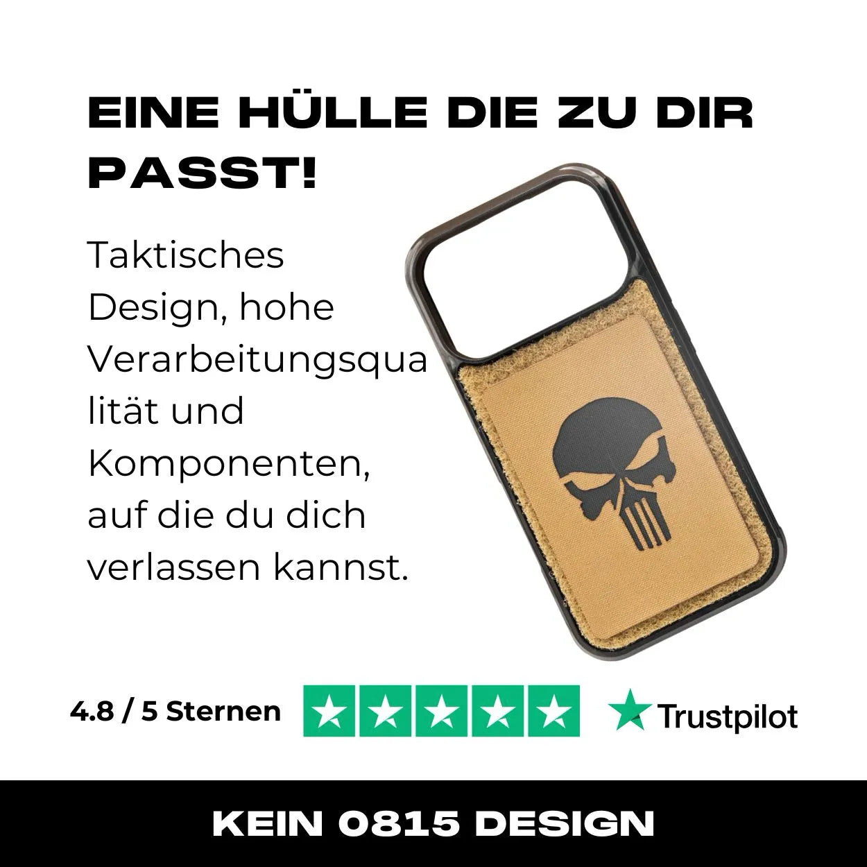 Tactical Case mit Coyote Flauschklett - iPhone 17 Reihe