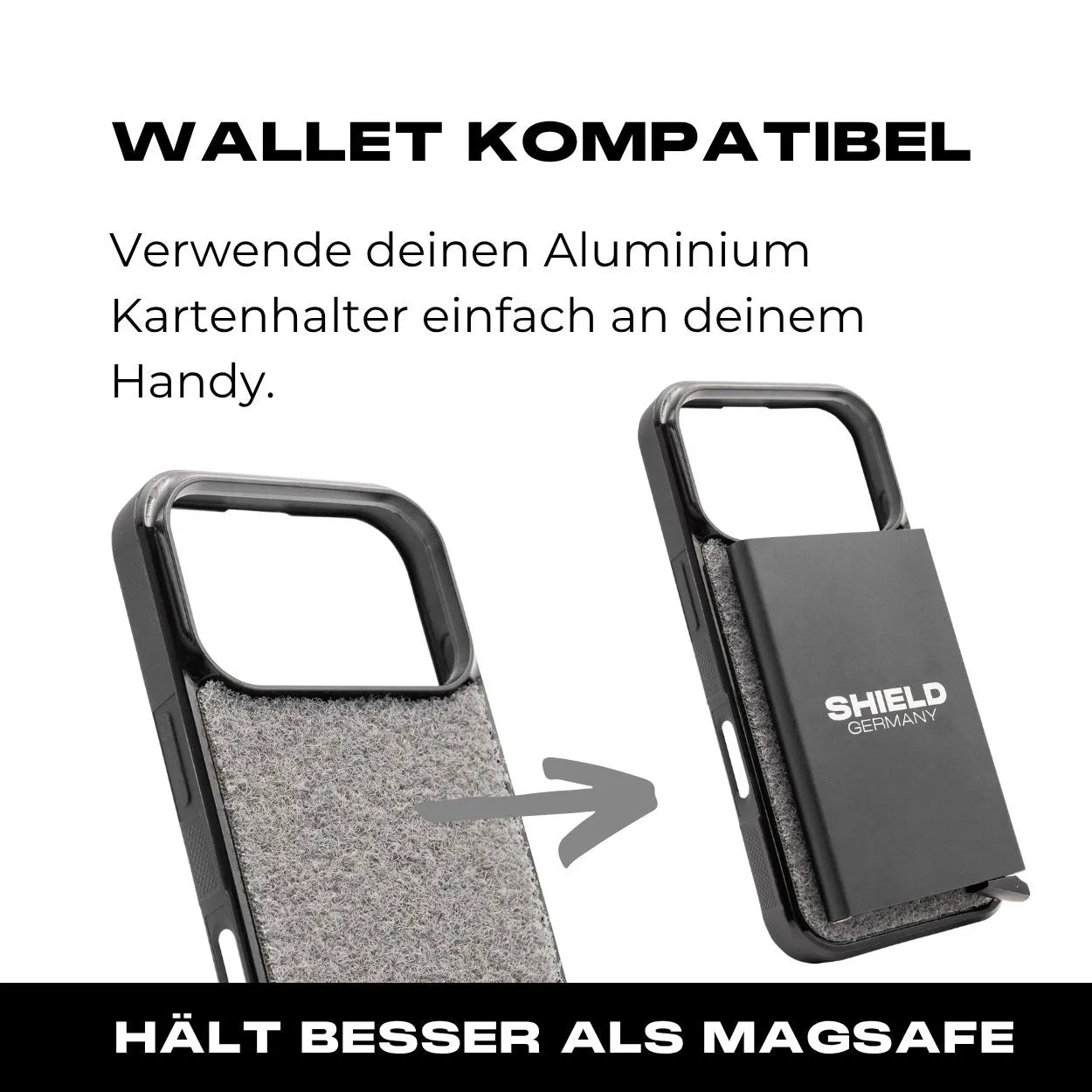 Tactical Case mit Wolfgrey Flauschklett - iPhone 17 Reihe