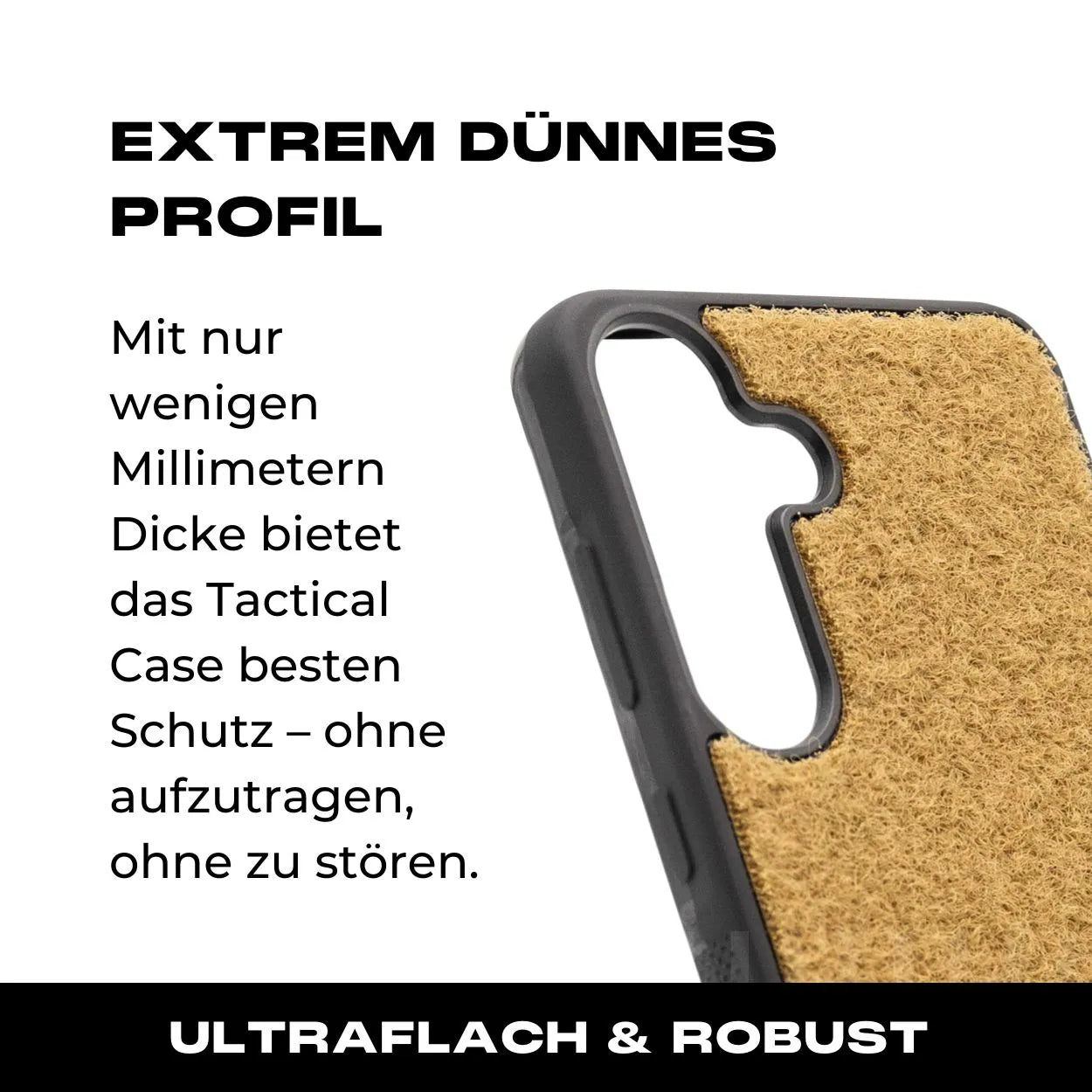 Tactical Case mit Coyote Flauschklett - Samsung Galaxy S25 Reihe