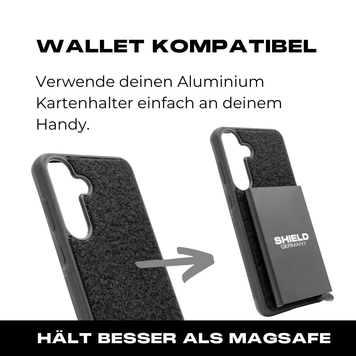 Tactical Case mit schwarzem Flauschklett - Samsung Galaxy S23 Reihe