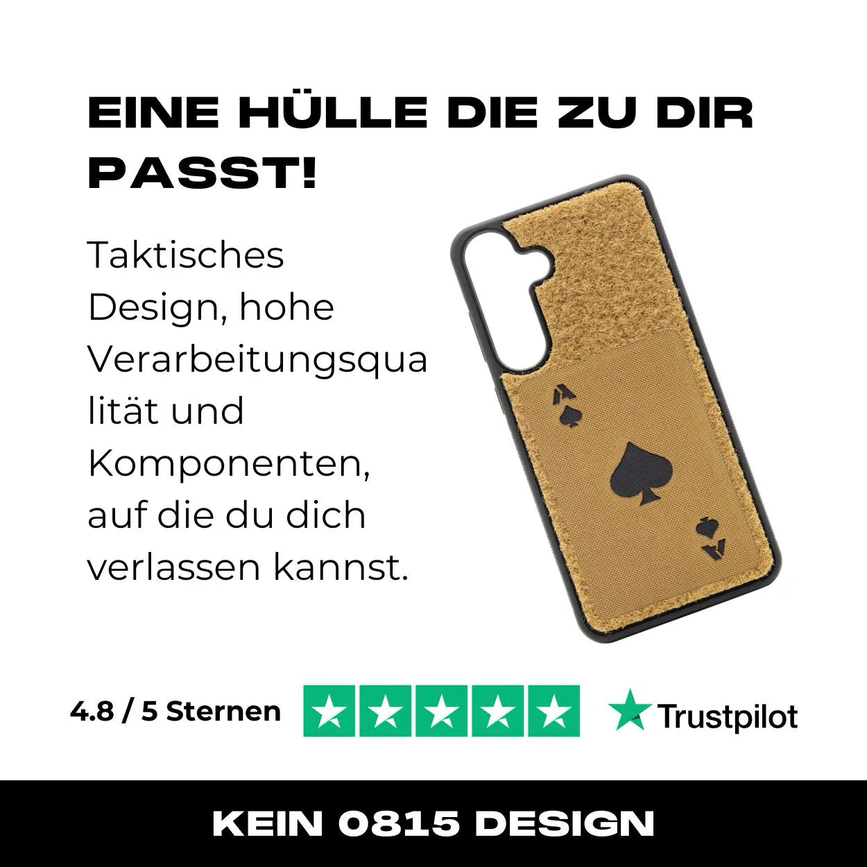 Tactical Case mit Coyote Flauschklett - Samsung Galaxy S25 Reihe