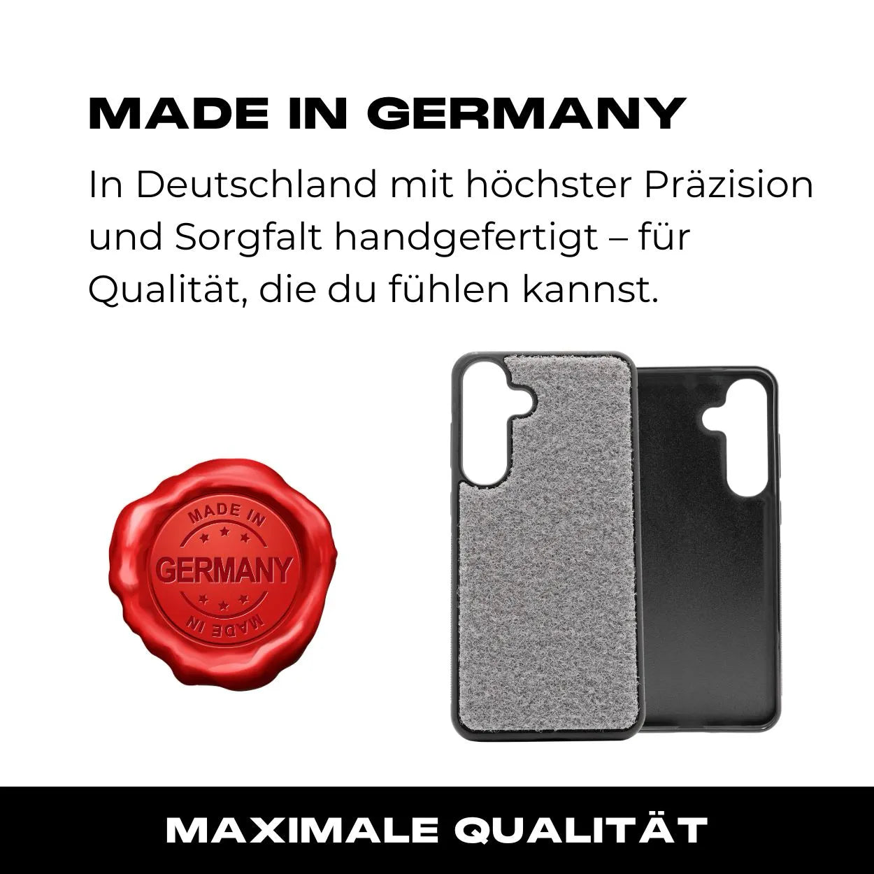 Tactical Case mit Steingrau Wolfgrey Flauschklett - Samsung Galaxy S24 Reihe