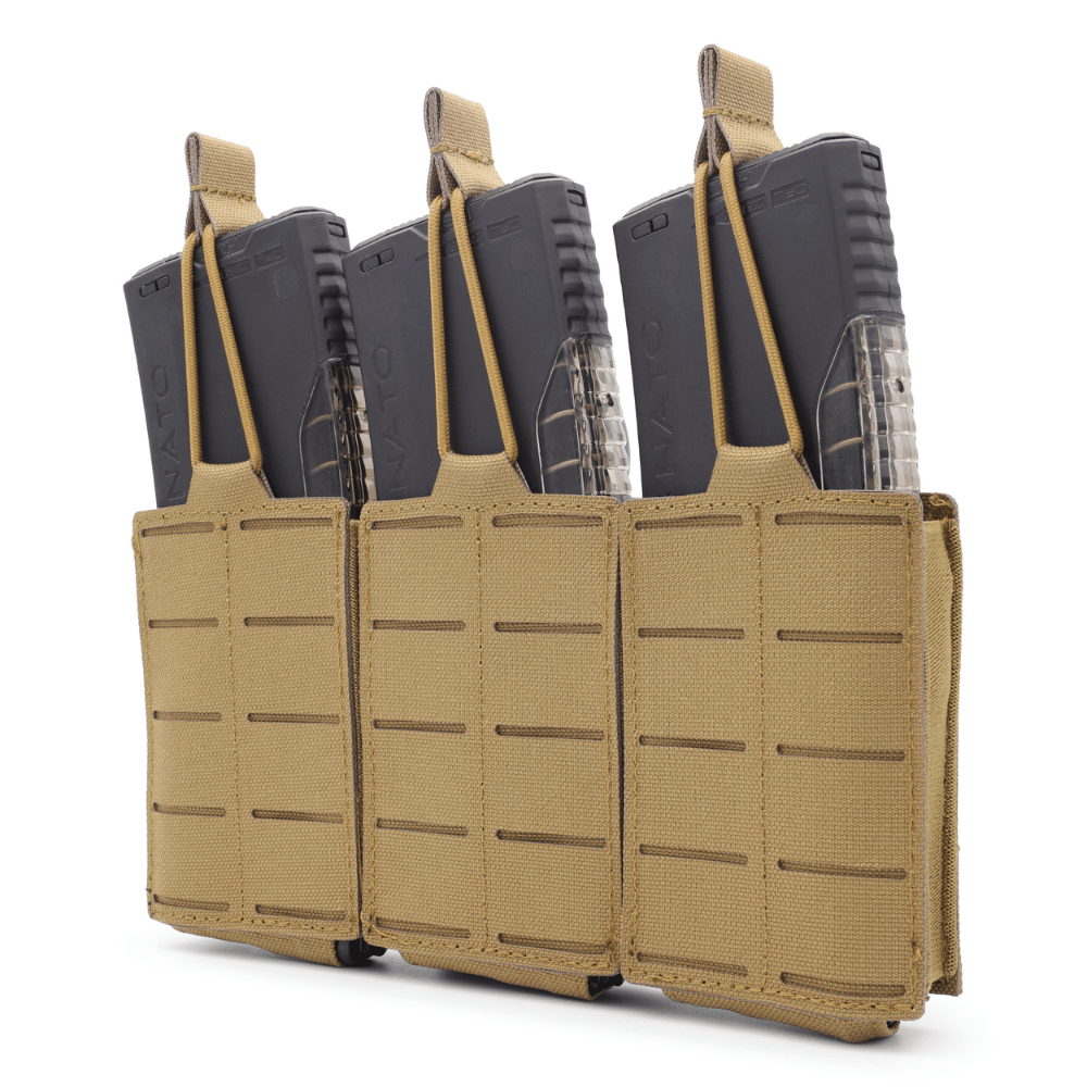 3-long magazine pouch BRAVO in Coyote