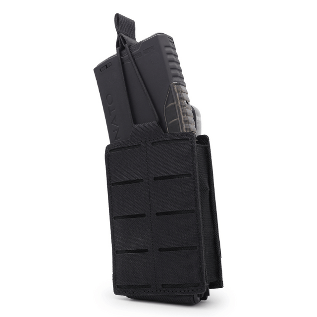 1 long magazine pouch BRAVO in black