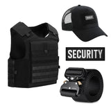 Security Bundle - Delta Tactical Weste, Gürtel, Cap & Patch