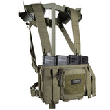 Chest Rig BRAVO in stone grey olive