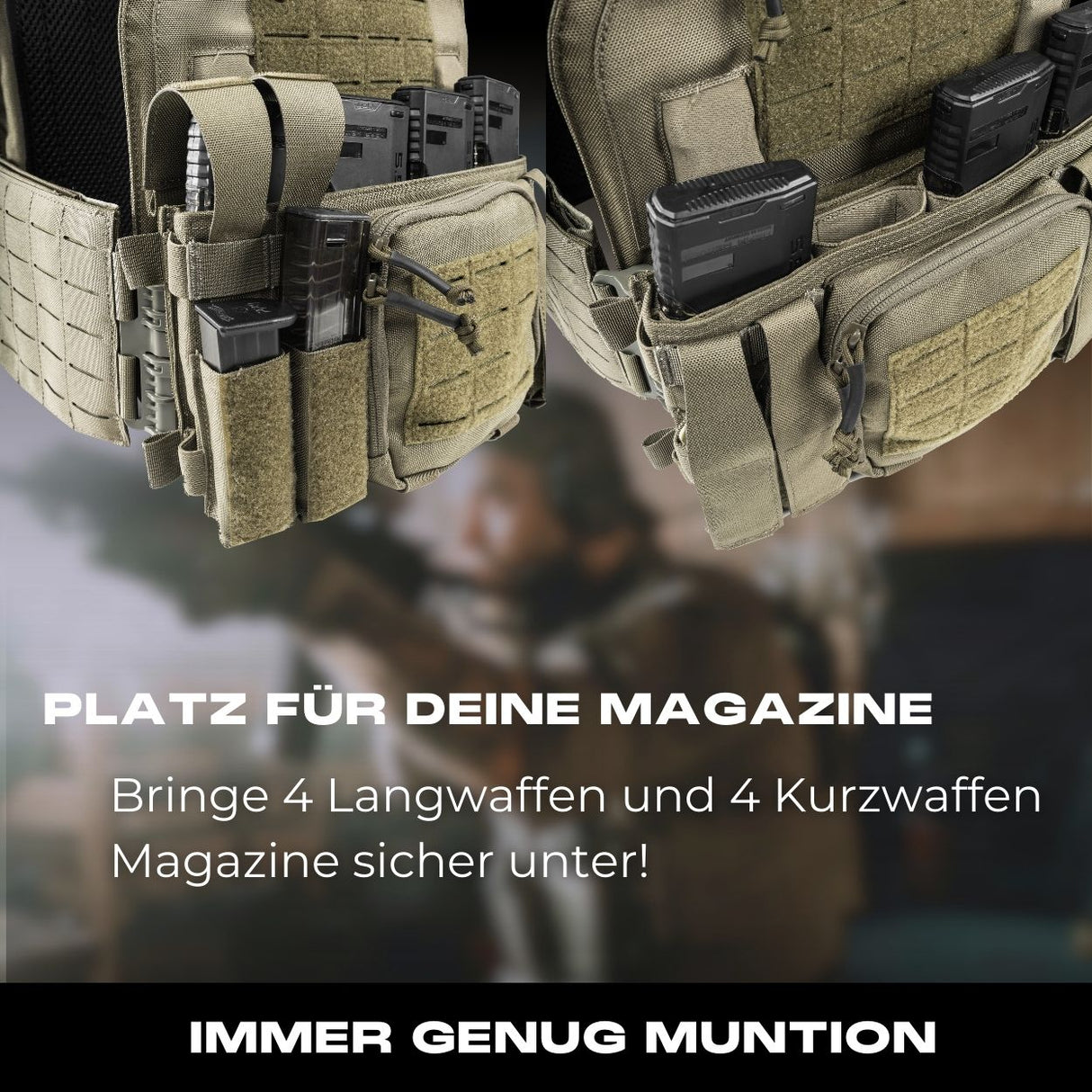 Chest Rig BRAVO in steingrau oliv