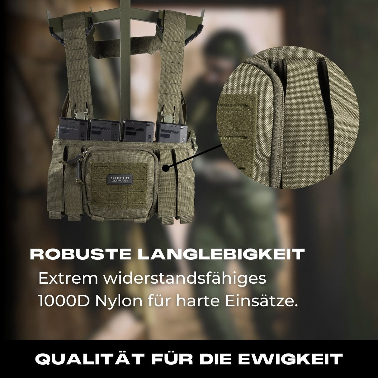 Chest Rig BRAVO in steingrau oliv