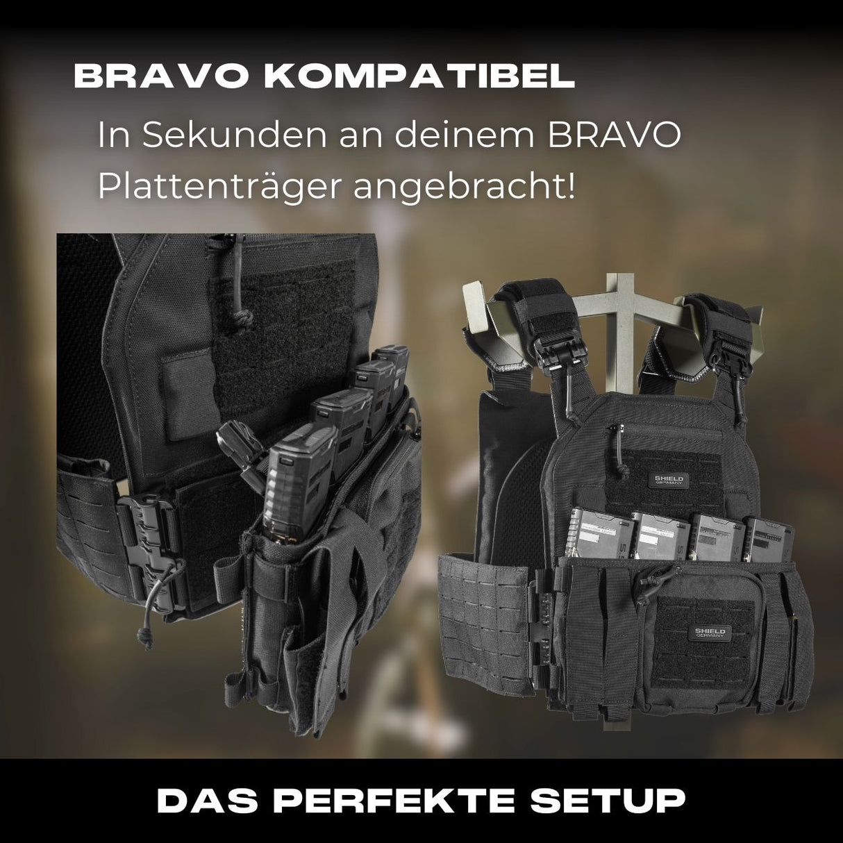 Chest Rig BRAVO in schwarz