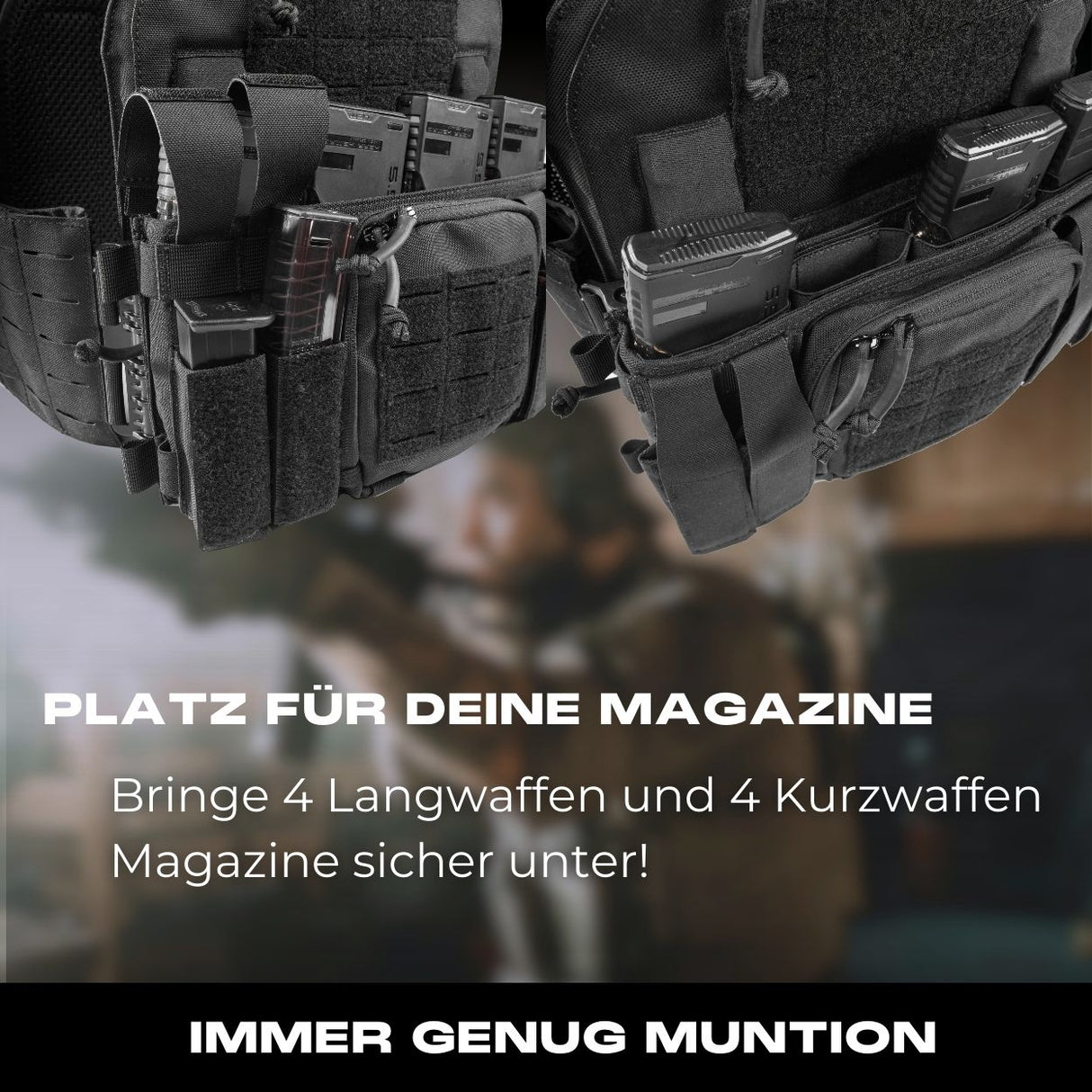 Chest Rig BRAVO in schwarz