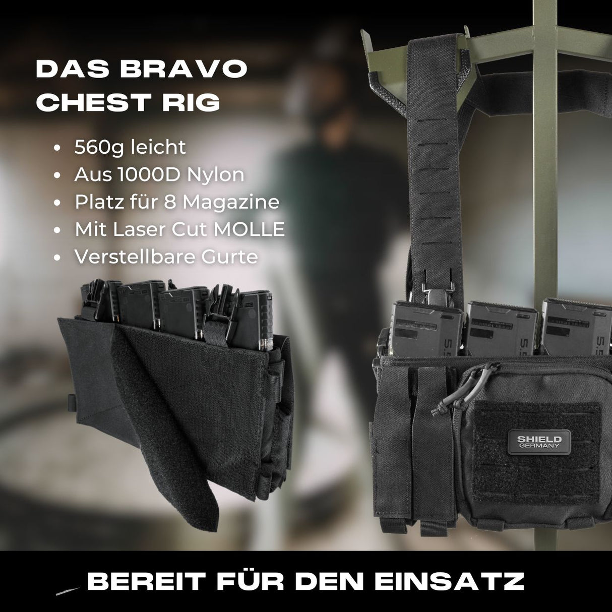 Chest Rig BRAVO in black