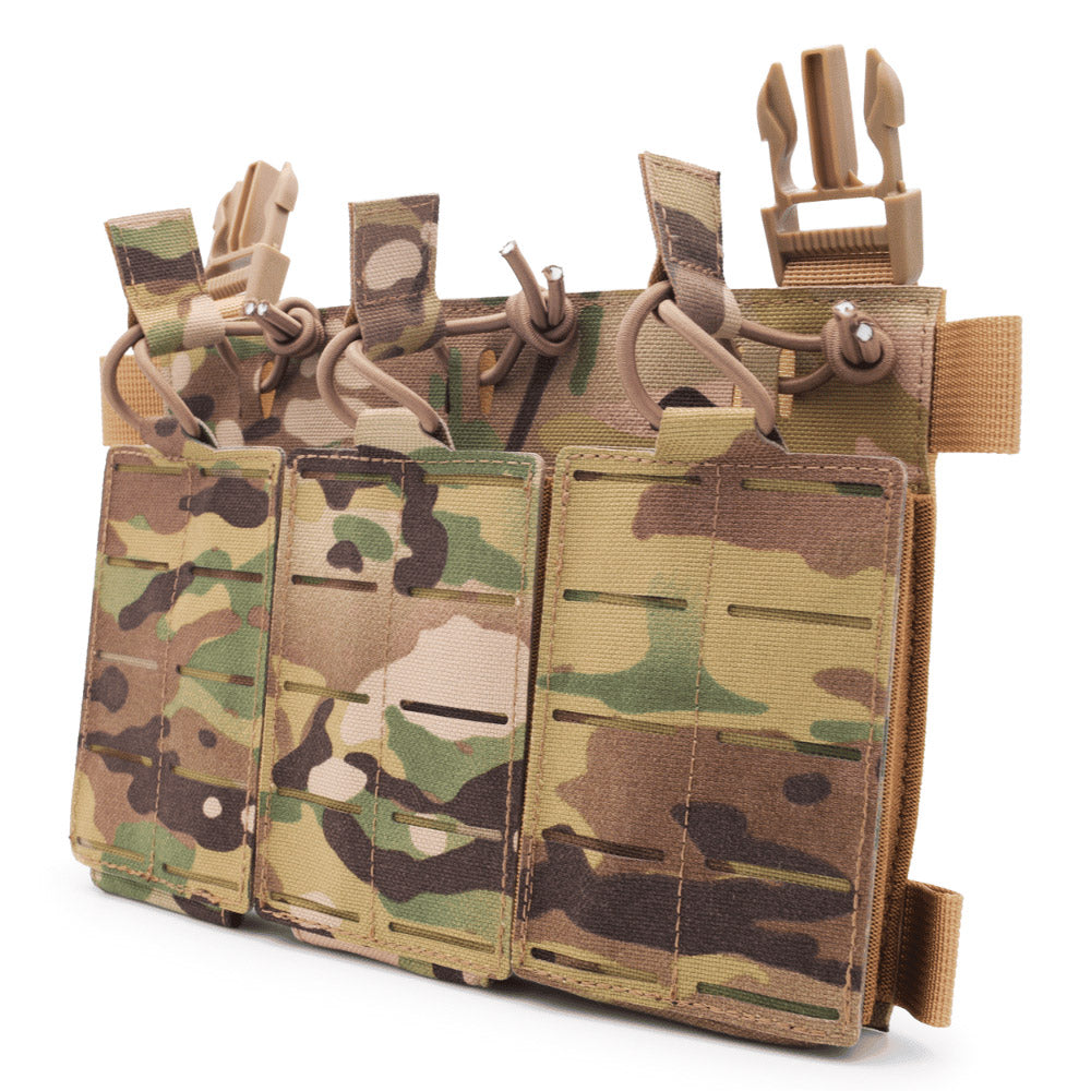 3 long magazine pouch Klick BRAVO in multicam