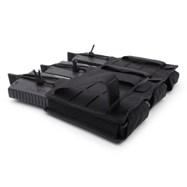 3-long magazine pouch BRAVO in black