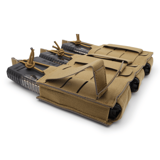 3-long magazine pouch BRAVO in Coyote