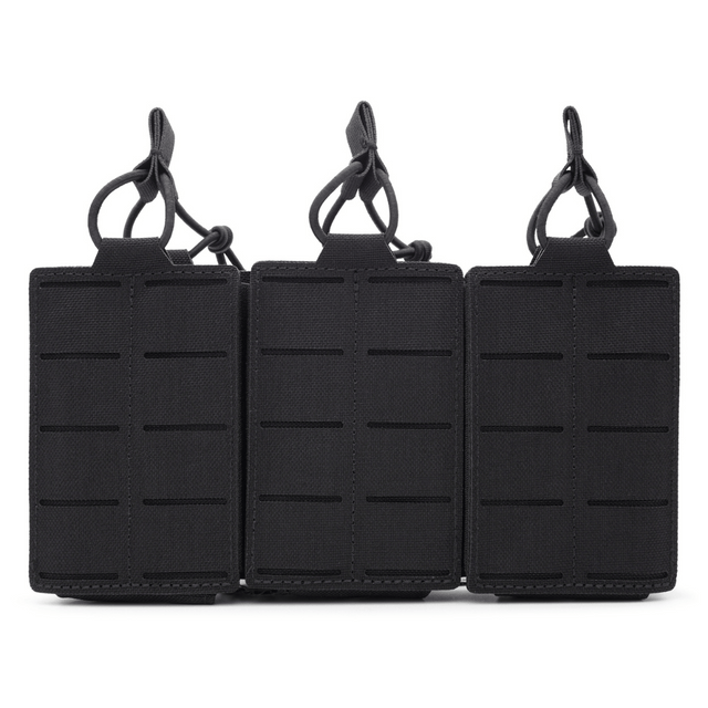 3-long magazine pouch BRAVO in black