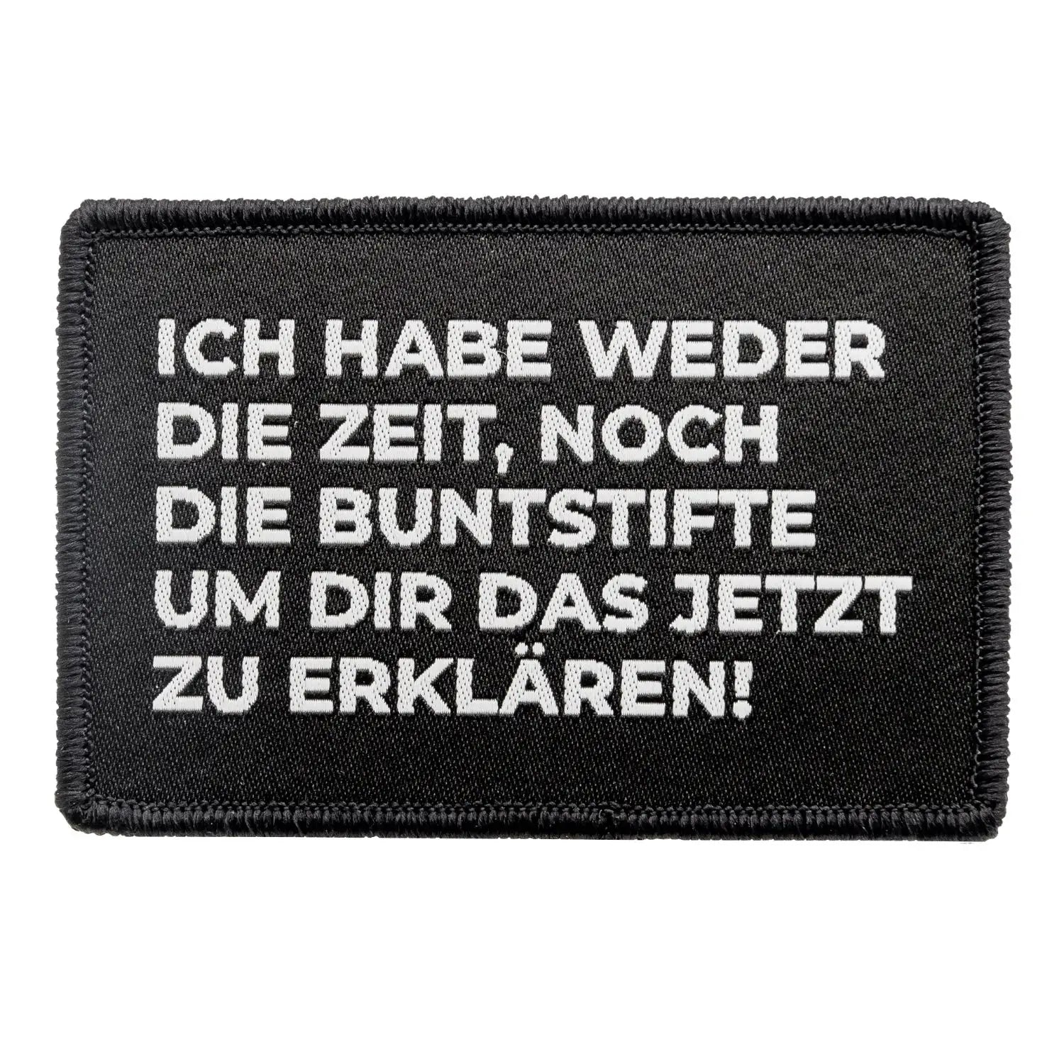 Web-Patch - Keine Buntstifte -9 x 6cm