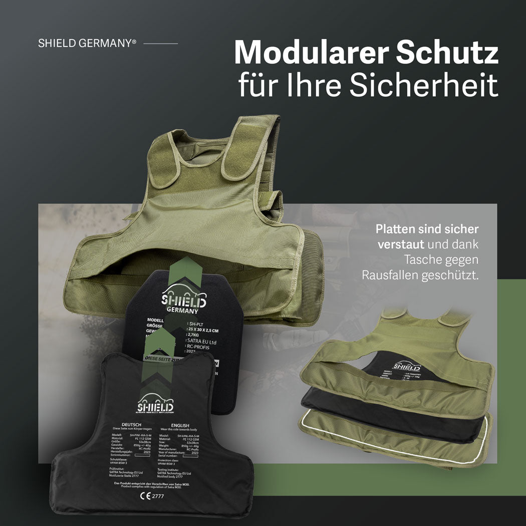SHIELD Germany Tactical Vest ALPHA - Olive SK1 to SK4