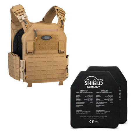 Plate carrier BRAVO in coyote - up to SK4