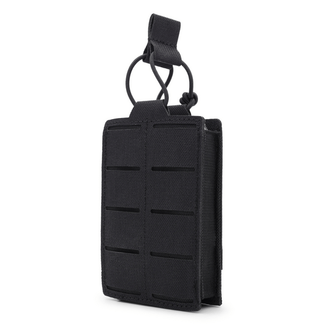 1 long magazine pouch BRAVO in black