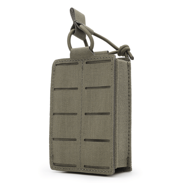 1 long magazine pouch BRAVO in stone grey-olive