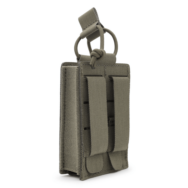 1 long magazine pouch BRAVO in stone grey-olive