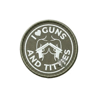 Stick Patch „I love Guns and Titt*es“