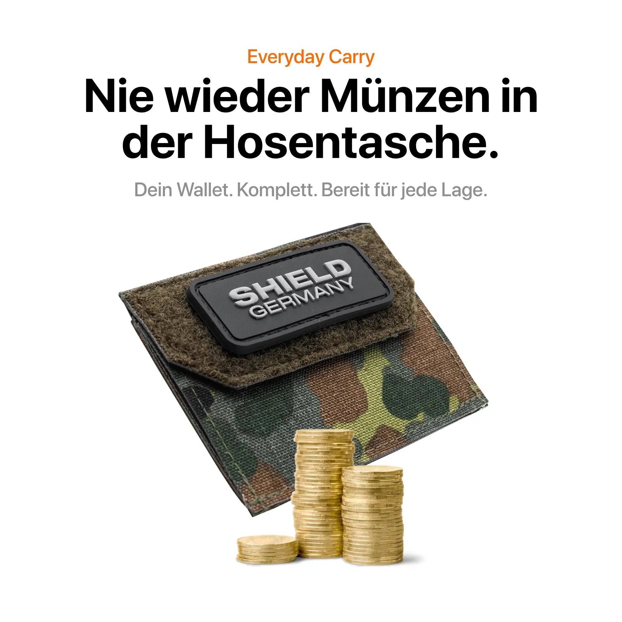 Tactical Wallet Münzfach - 5-Farben Flecktarn