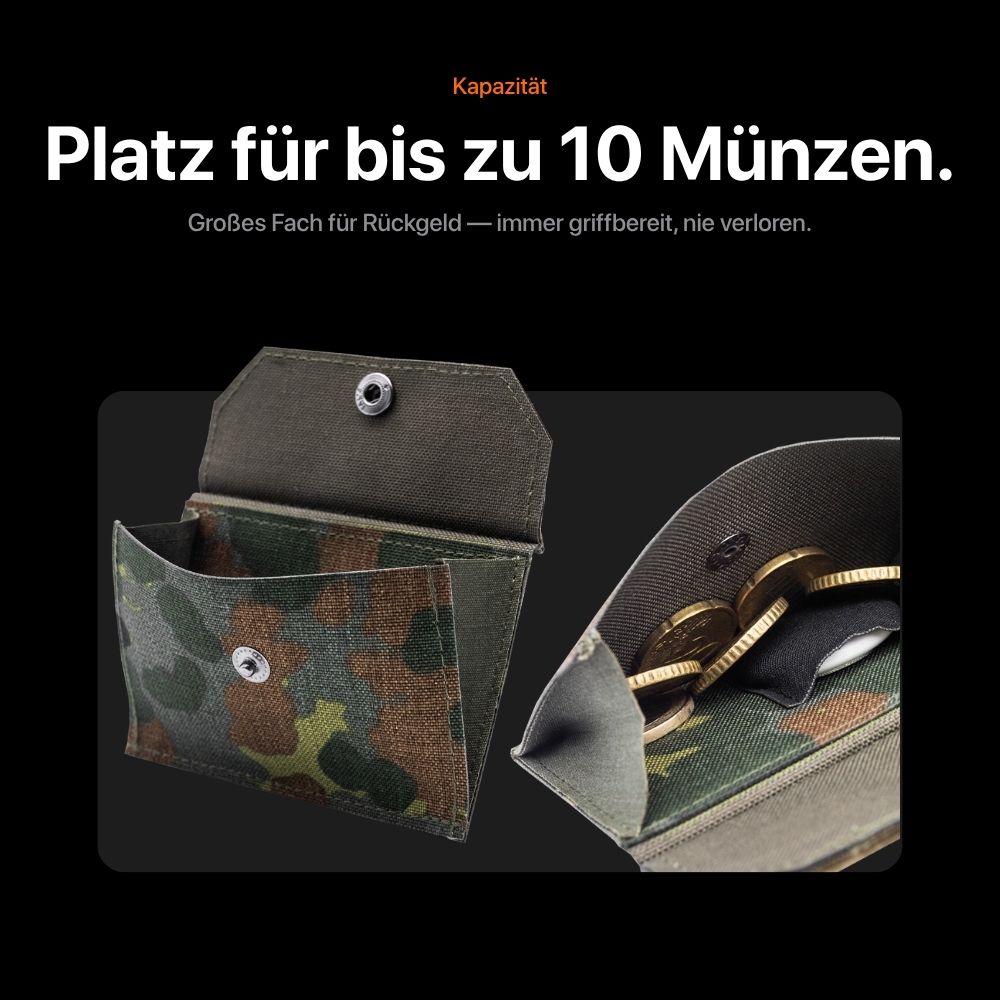 Tactical Wallet Münzfach - 5-Farben Flecktarn