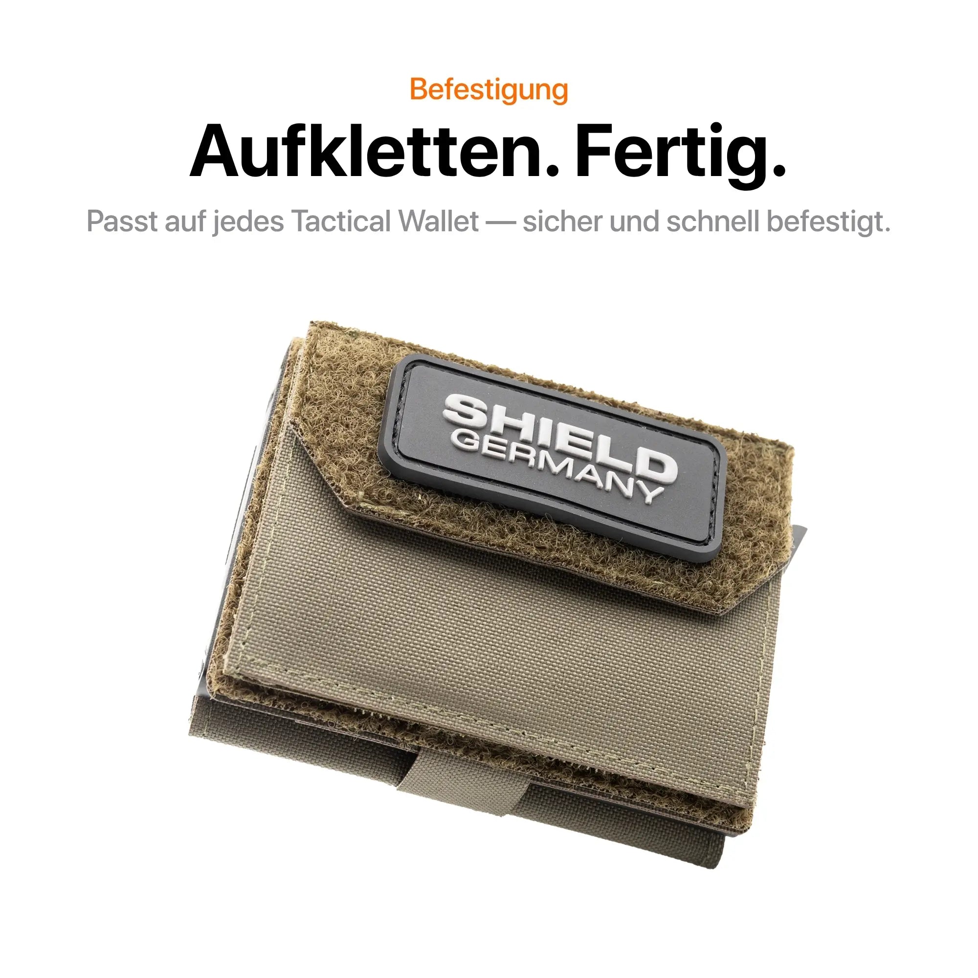 Tactical Wallet Münzfach - Steingrau Oliv