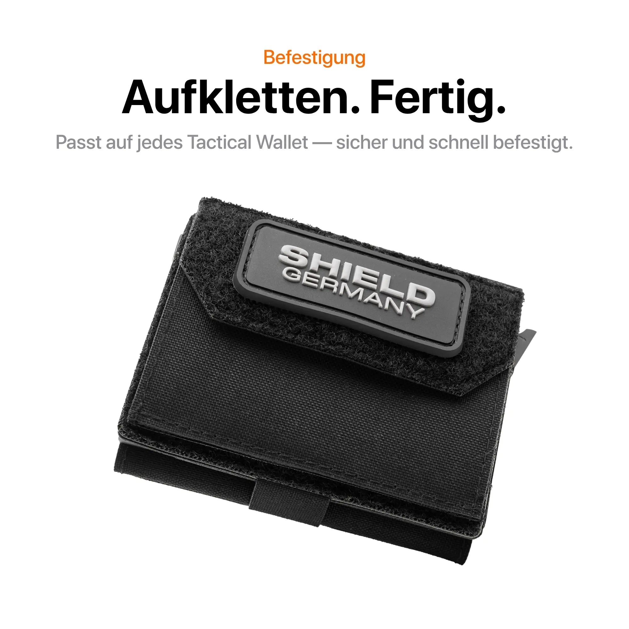 Tactical Wallet Münzfach - Schwarz