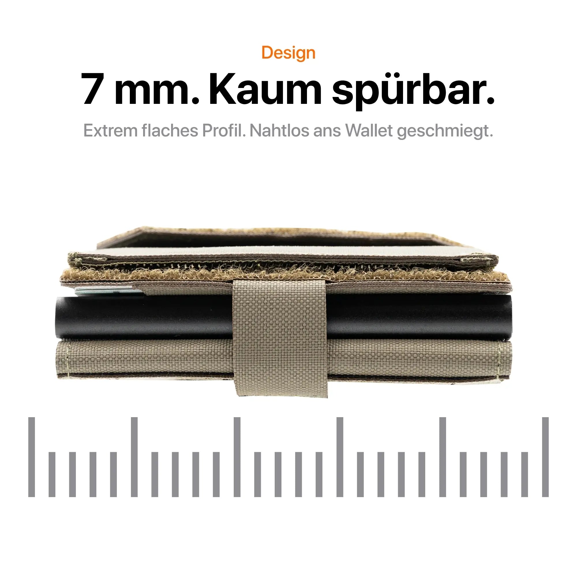 Tactical Wallet Münzfach - Steingrau Oliv