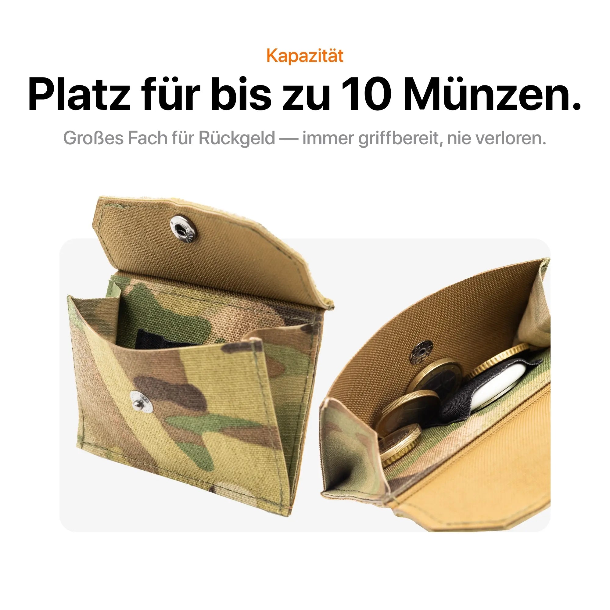 Tactical Wallet Münzfach - Multicam Hell