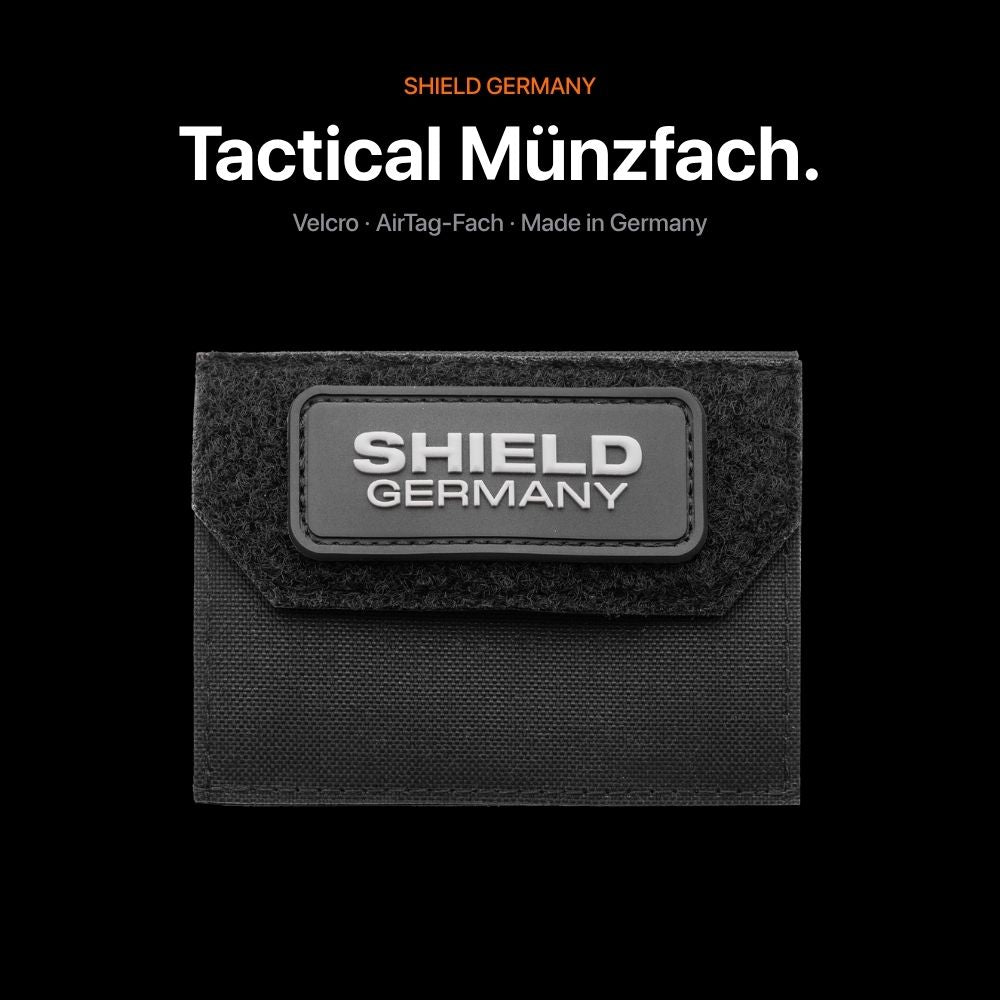 Tactical Wallet Münzfach - Schwarz