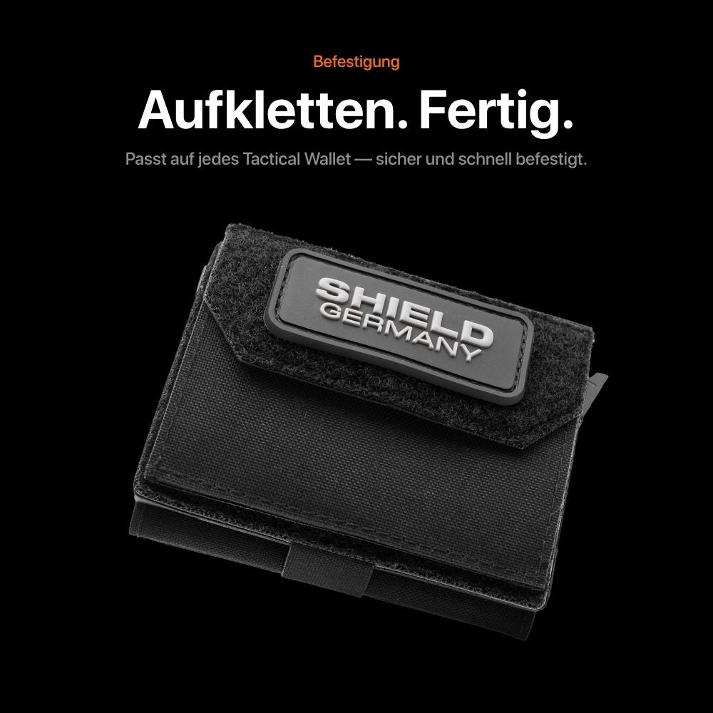 Tactical Wallet Münzfach - Schwarz